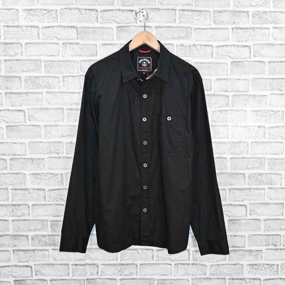 IRON and Resin x Jackthreads Men's Union Shirt In Black size 2XL NWT